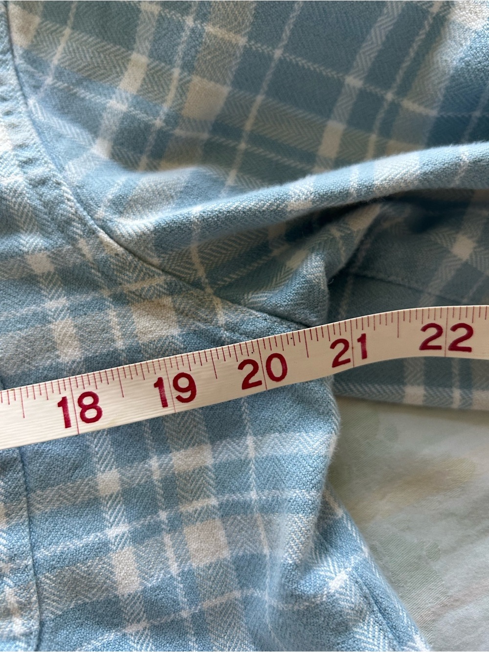 Faherty Light Women’s Blue and White Plaid Button-Down Shirt Jacket M - Picture 4 of 6